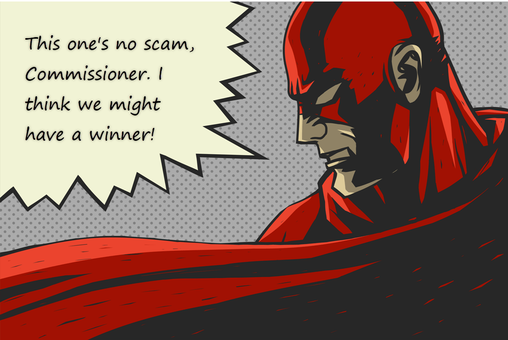 Scam Warrior Super Hero Not a Scam