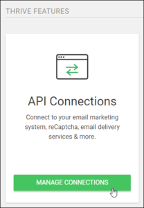 Thrive Dashboard API Connections